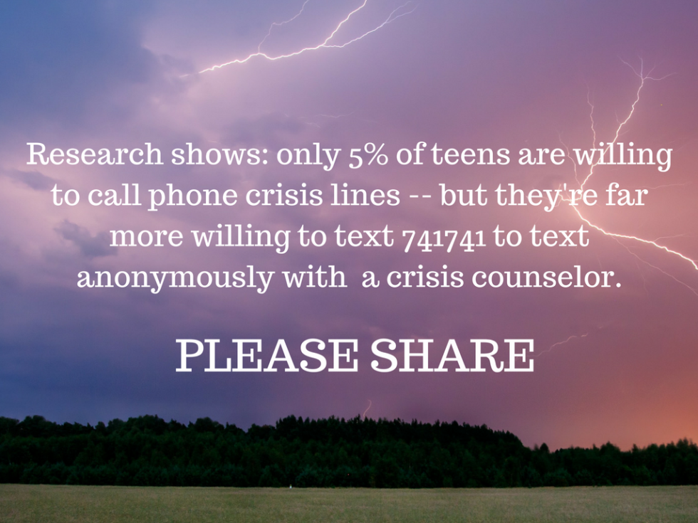 Teens in Crisis Can Text for Help – JeannieBurlowski.com