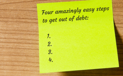 4 Amazingly Easy Steps to Get Out of Debt