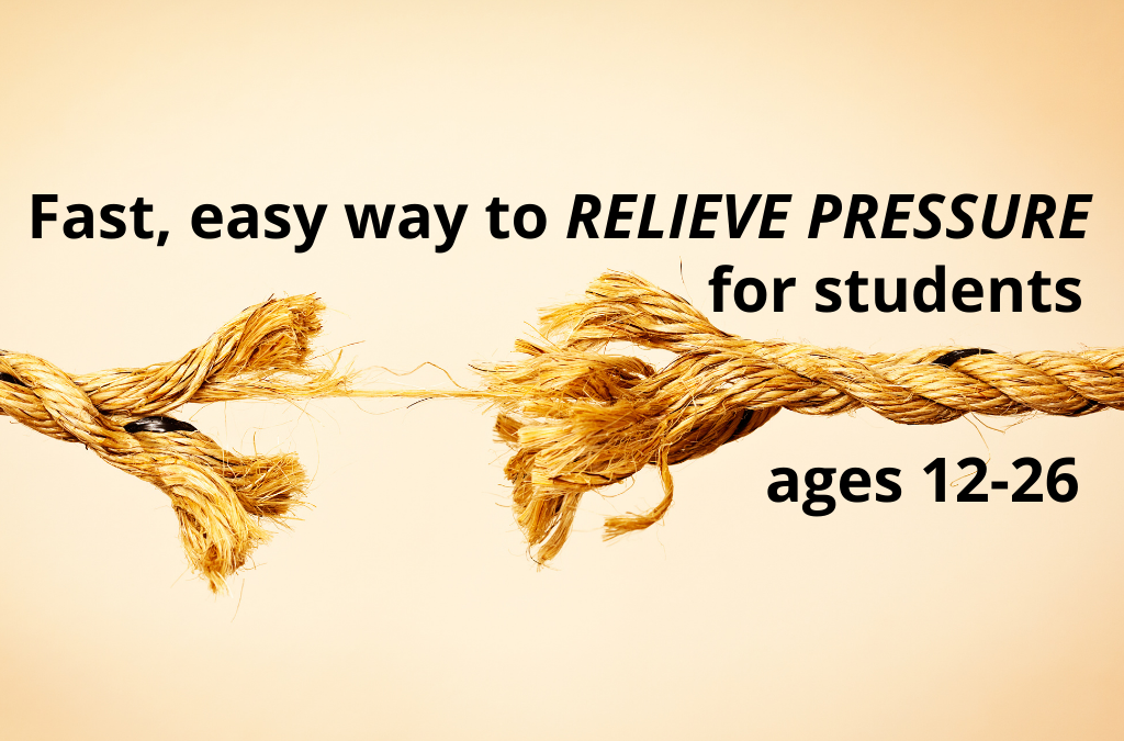 3 Ways to RELIEVE PRESSURE for Students Ages 12–26
